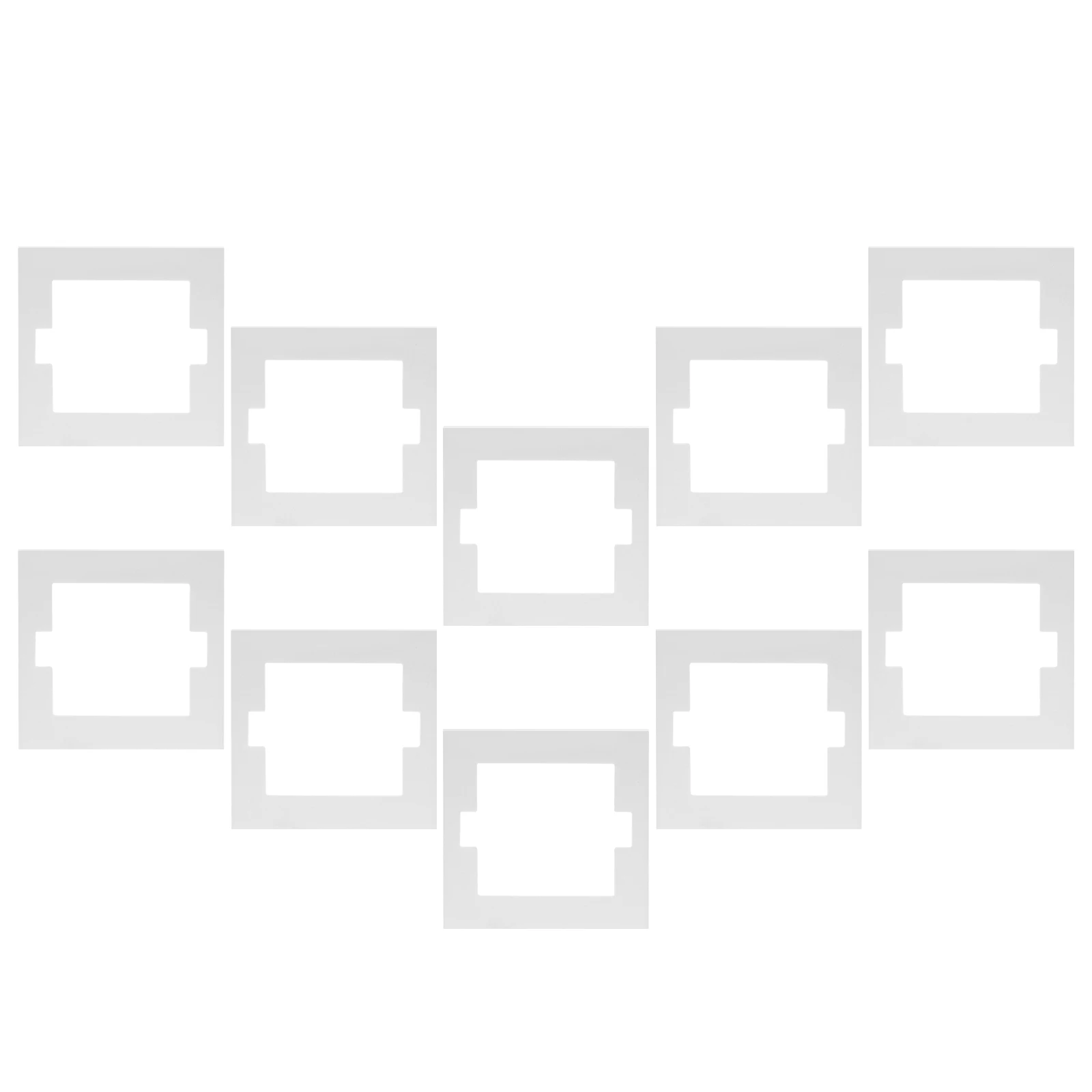 

10Pcs Fireproof Switch Seal Gasket Flame Retardant Socket Insulation Pad Electrical Outlet Wall Cover Dust Moisture Resistant