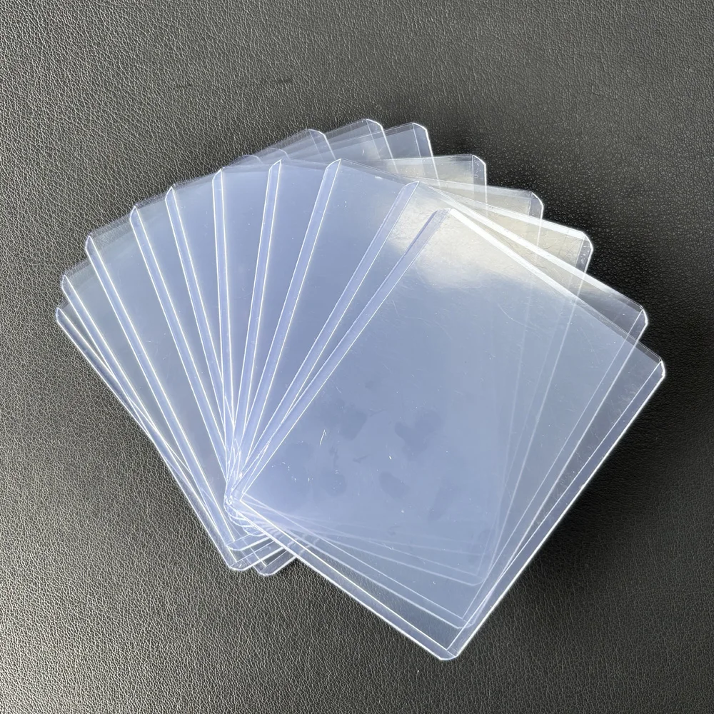 Transparen Card Sleeves Hard Soft Card Holder Covered With Protective Filmclear Trading Protectors For Gamecard Props