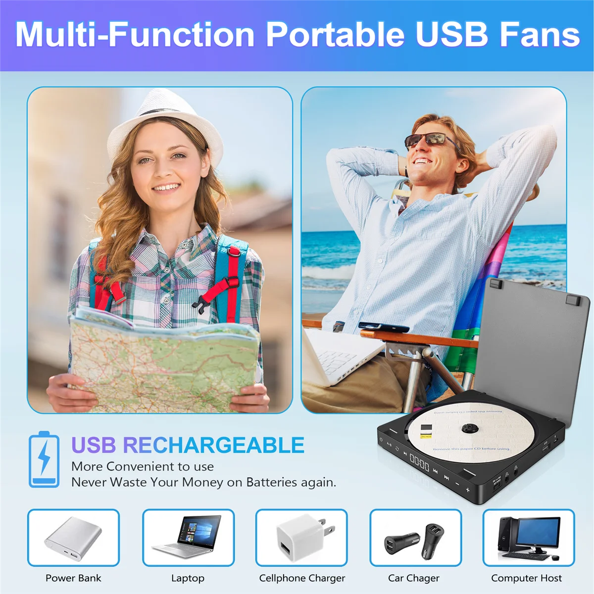 【ليفرايسون رابيد】مشغل أقراص مضغوطة