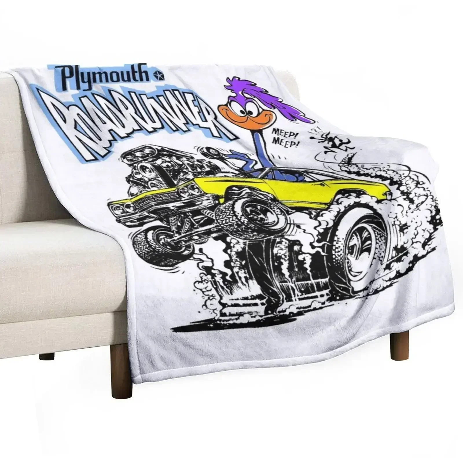 

1969 Plymouth _Hemi_ Roadrunner Throw Blanket Fashion Sofas heavy to sleep Blankets