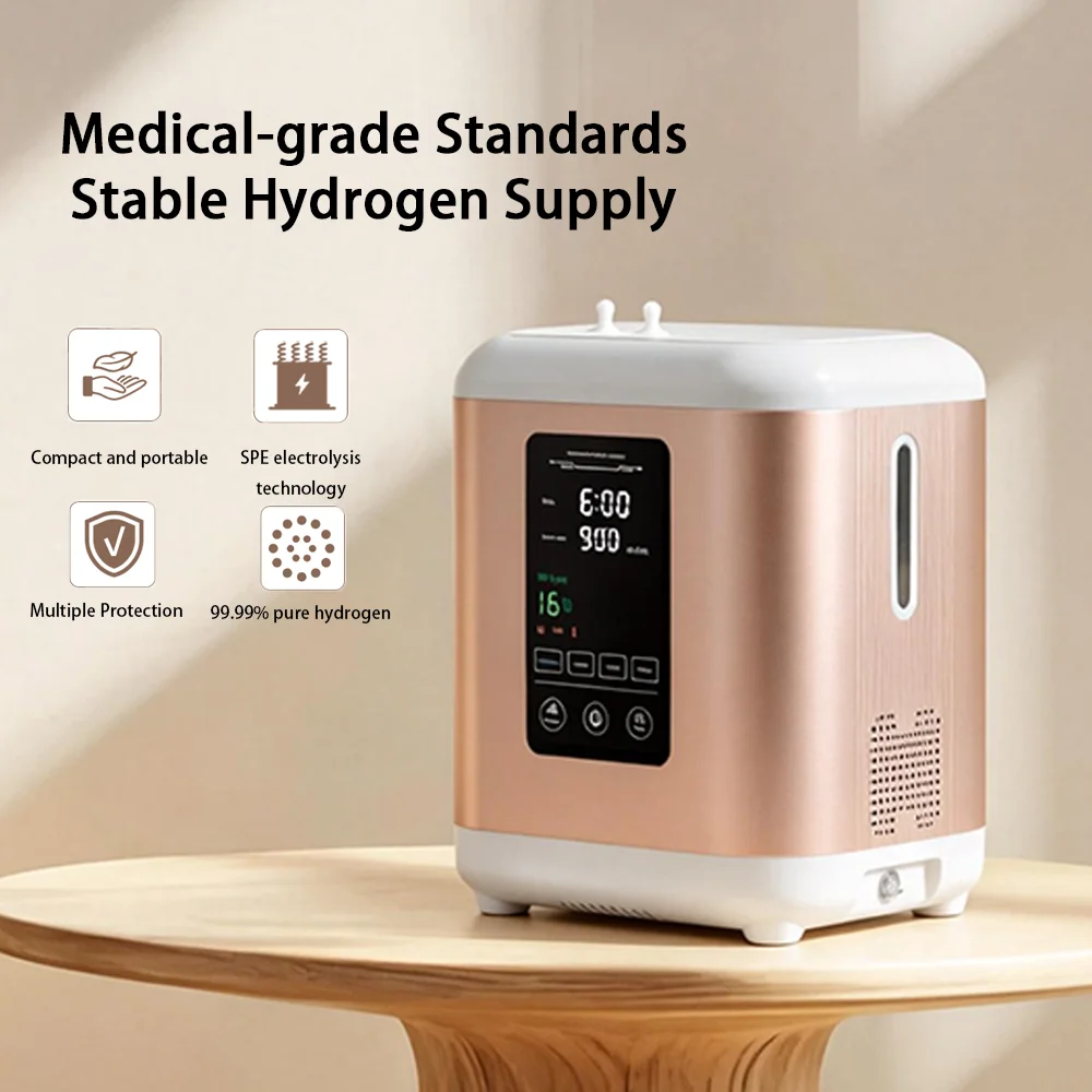 Hydrogen Inhalation Machine Portable Desktop Hydrogen Generator, SPE PEM Technology Home Hospital Use With DuPont N117 Membrane