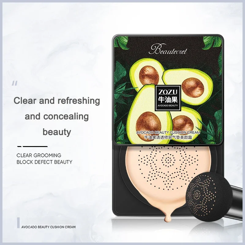 Heallor Avocado Beauty Lasting Makeup Cushion Youthful Glow Beauty Hottest Repair Concealer Matte Foundation Radiant Complexion