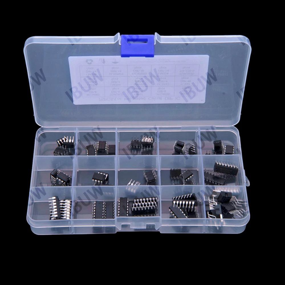 15Values ​​75 PCS MC34063 TDA2822 TO220 Integrated Circuit IC Chip NE555 LM358 NE5532 TL494 LM339 ULN2003 LM324 TDA2030 DIP