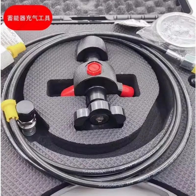 

Portable Testing Pressure Gauge Oil Pressure Hydraulic Gauge Accumulator Nitrogen Charging Tool