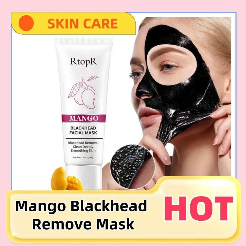 RtopR Mango Blackhead Remover Nose Pack Facial Cleansing Shrink Firming Pore AcneSkin Care Whitening Mask