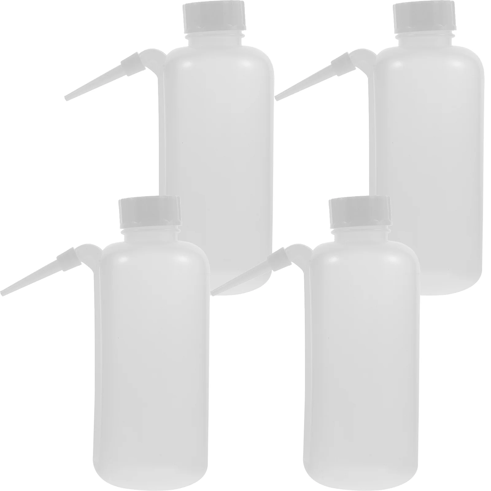 4 Pcs Spray Bottles Wash Plastic Reagent Transparent Toiletry Travel Containers Squeezable Water Kitchen Squeeze