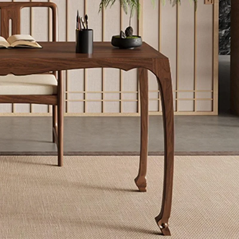 Black walnut solid wood desk, home desk, writing desk