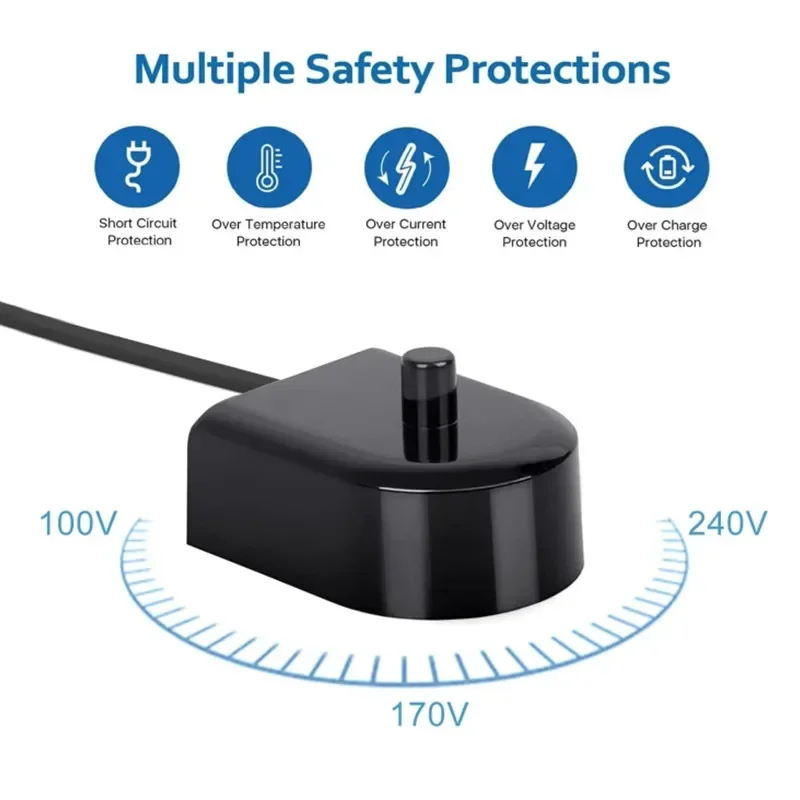 Replacement Charger Base Fit for Philips Sonicare Electric Toothbrush HX6100 Travel Charger Fit for HX3000/HX8000/HX9000 Series