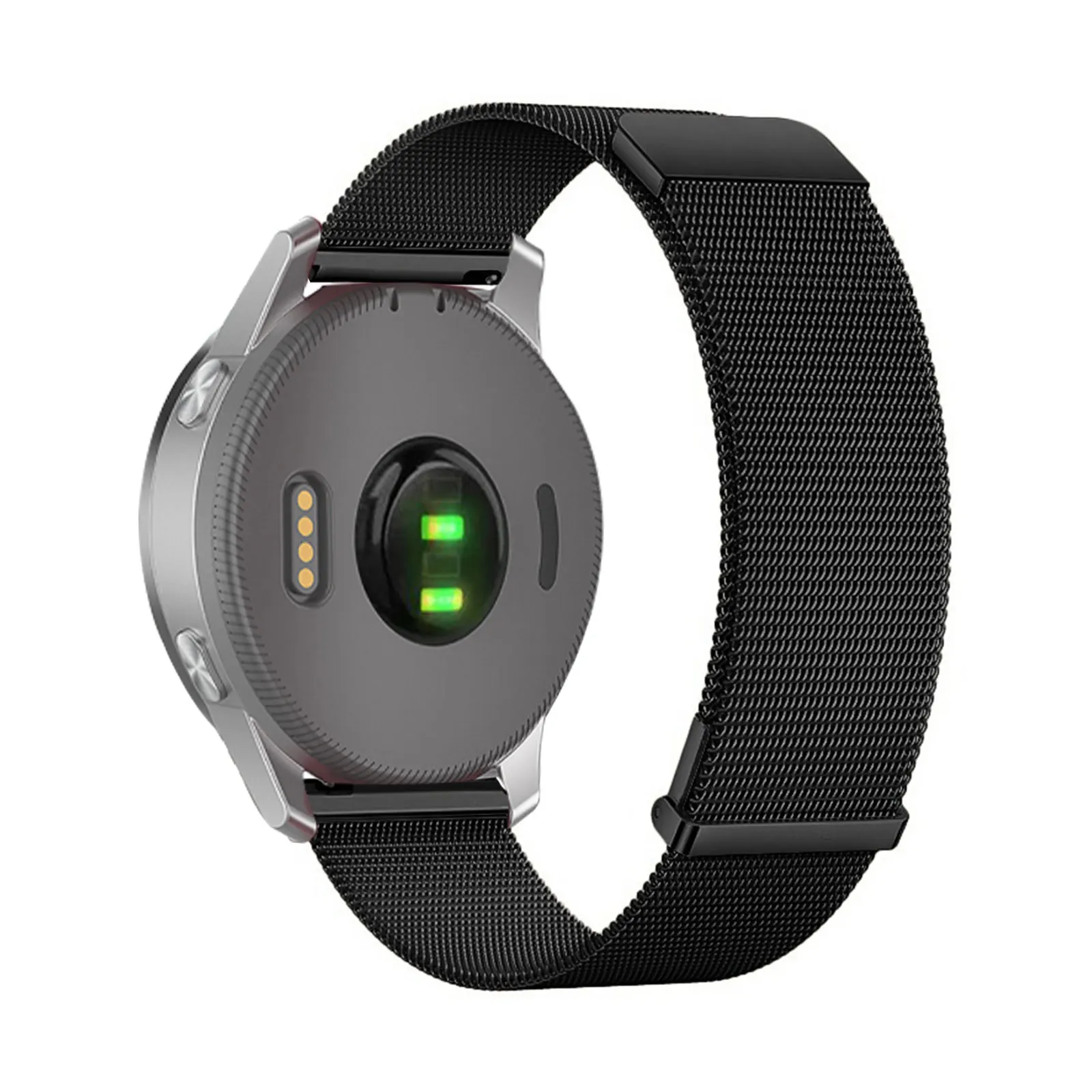 

Metal Bands for Garmin Vivoactive Band, Double Layer Magnetic Strap