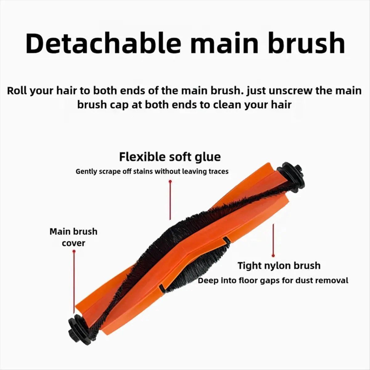2026 Trend For Sweeper M40/D110CN Accessories Main Side Brush Filter Mop Dust Bag Accessories Sweeper Consumables