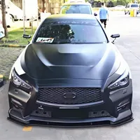 For INFINITI Q50 Sport / Base 2014-2017 Car Front Bumper Lip Spoiler Cap Splitter Front Bumper Diffuser Canards Bodykit Tuning