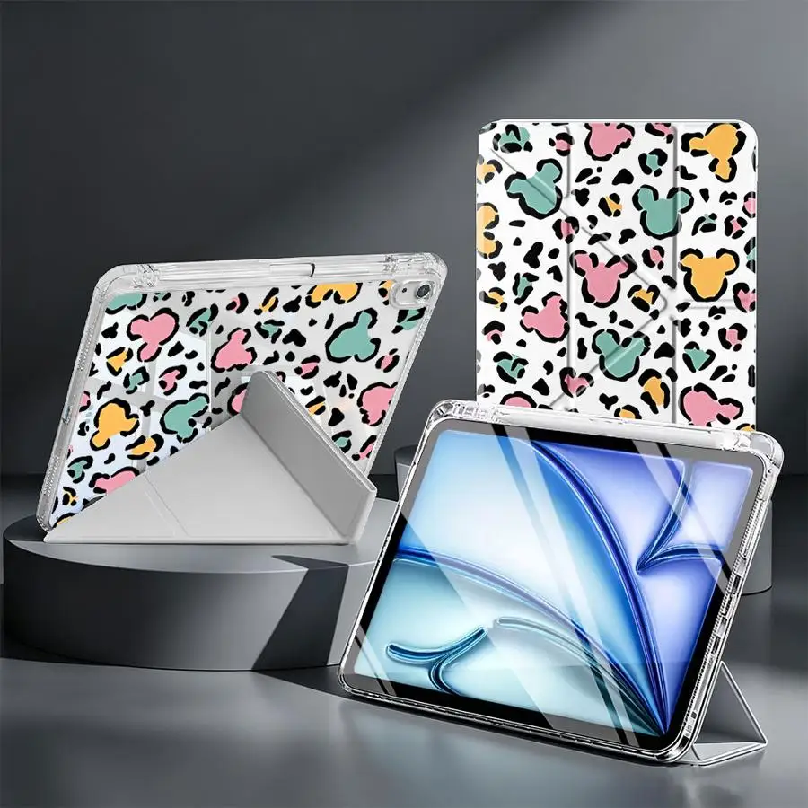 Cute Animal Print With Pen Slot Cover Tablet Case For iPad 10th Gen Mini 7 6 5 12th 9th 11th Pro 13 2025 2026 Air 8 M2 M3 3