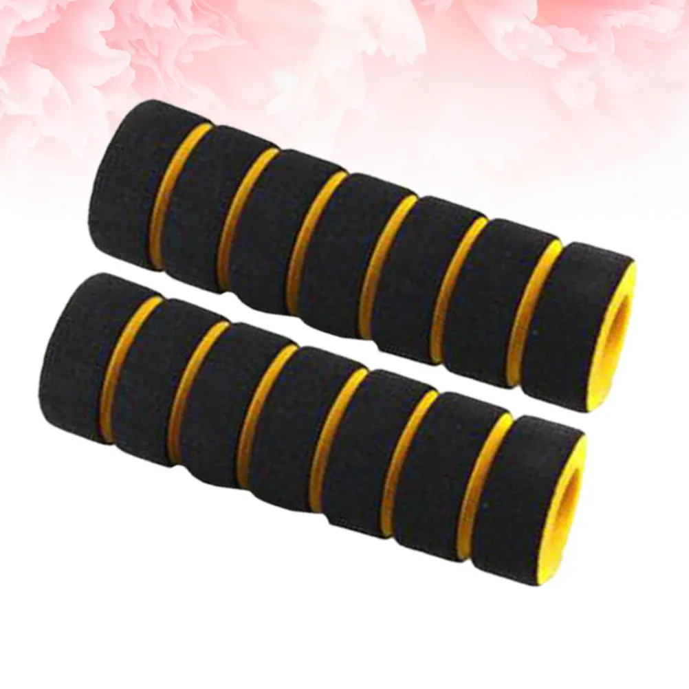 2Pcs Handlebar Grips for Bicycle Scooter Wheelchair Tricycle Kids Bike Vibration Absorbing Cold Resistant Non-Slip