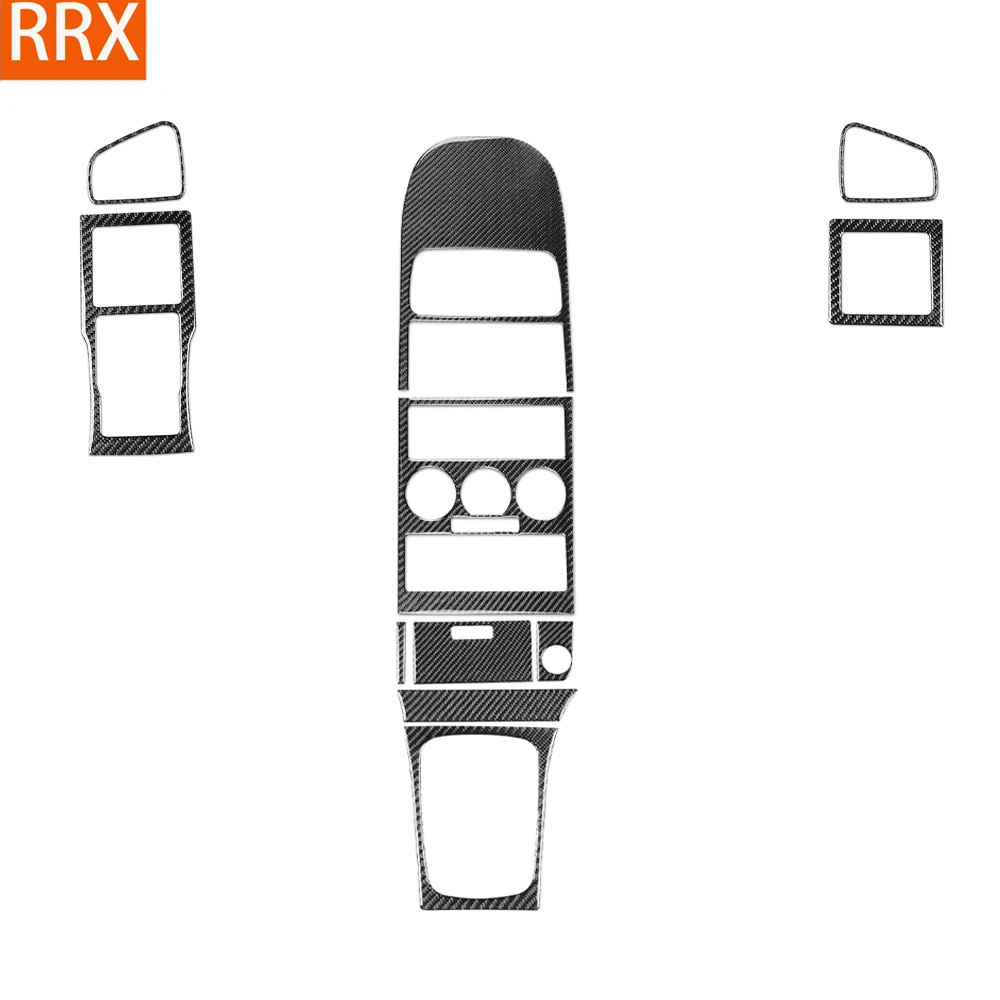 Für Opel Astra G 1998-2003 Echte Carbon-Faser-Aufkleber Zentrales Radio AC/CD-Aufbewahrung Schalthebel-Panel Auto-Zubehör Dekorativ
