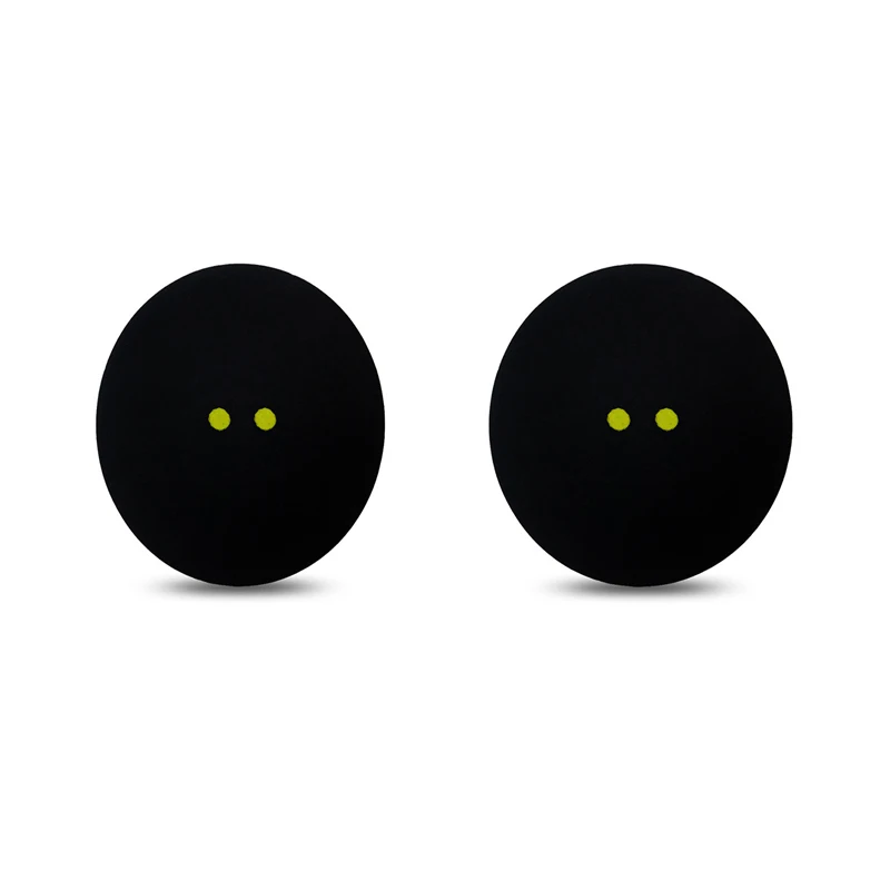 

2 Pcs Rubber Squash Ball Double Yellow Point Squash Balls Training Speed Sports Rubber Bola Squash Ball Dot Squash Bola