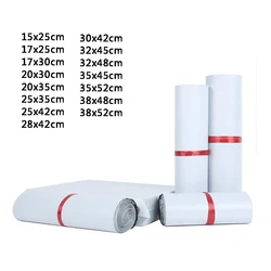 20Pcs Shipping Envelope Bags Plastic Express Envelope Storage Bags Grey White Color Mailing Bags Self Adhesive Seal Courier Bag