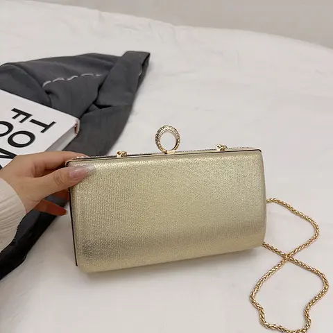 Lyxiga diamanter damväskor gnistrande glänsande diamanter aftonväska kedja pärlpärlkuvertväska festklänning middagsväska 8 best sales pärla aftonväska - №6