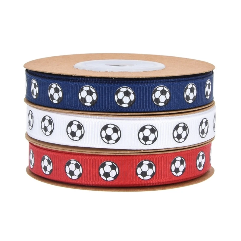 Football Gift Wrapping Ribbon Soccer Birthday Parties Decors Enhances Decors Dropship