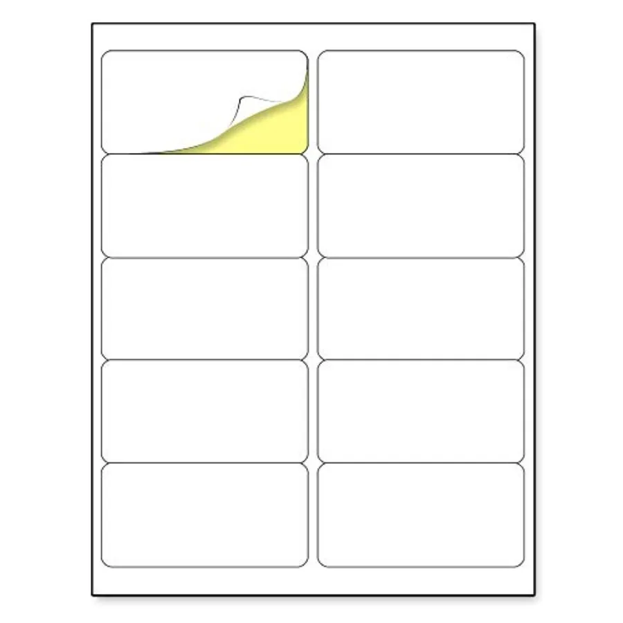 

30 Sheets, Printable White Sticker Labels, Laser/Inkjet Printing - Matte, 10 per Page