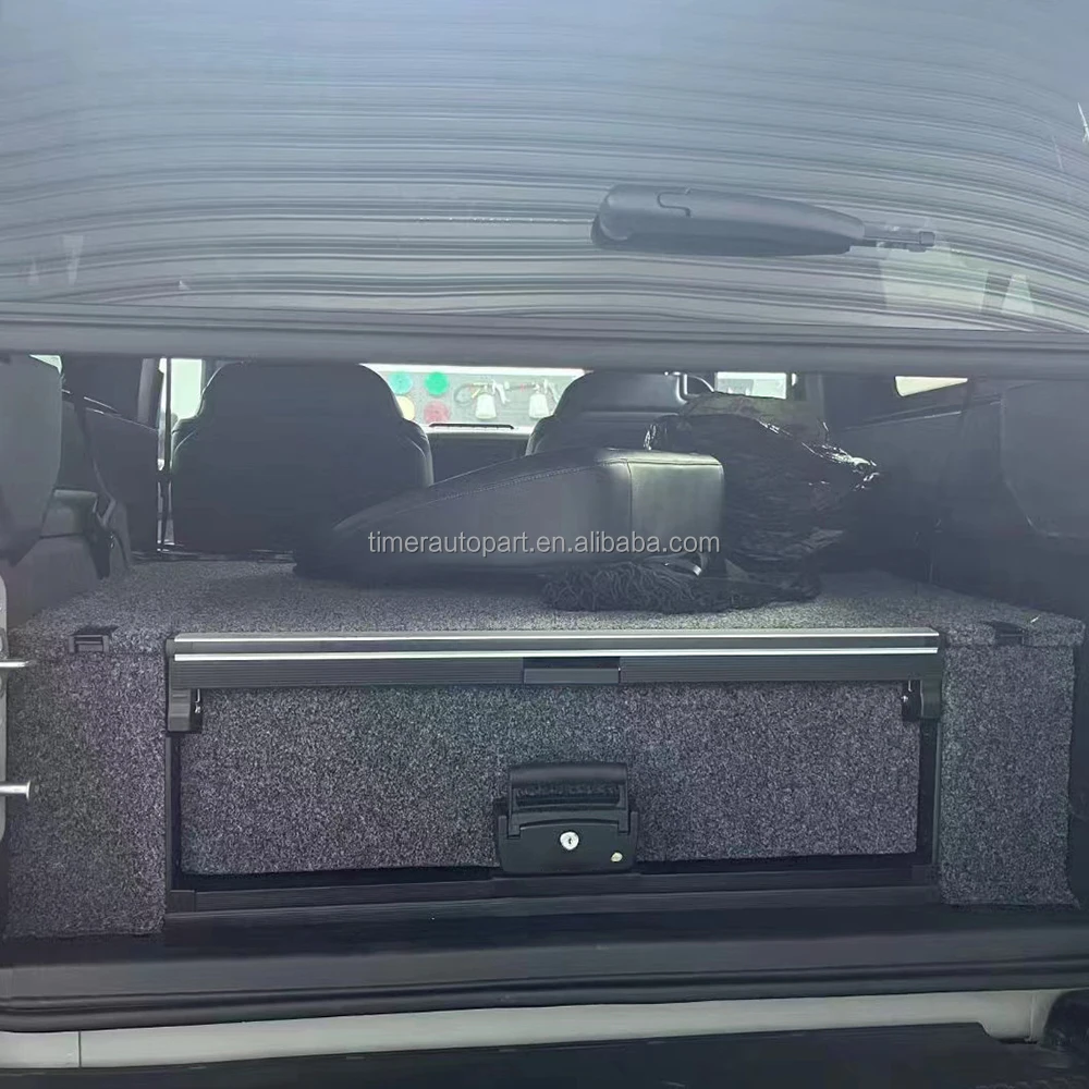 Best Quality Off-road Overland SUV Steel Storage System Top Slide Single Drawer For Ford Bronco Side Wings Lockable Trunk