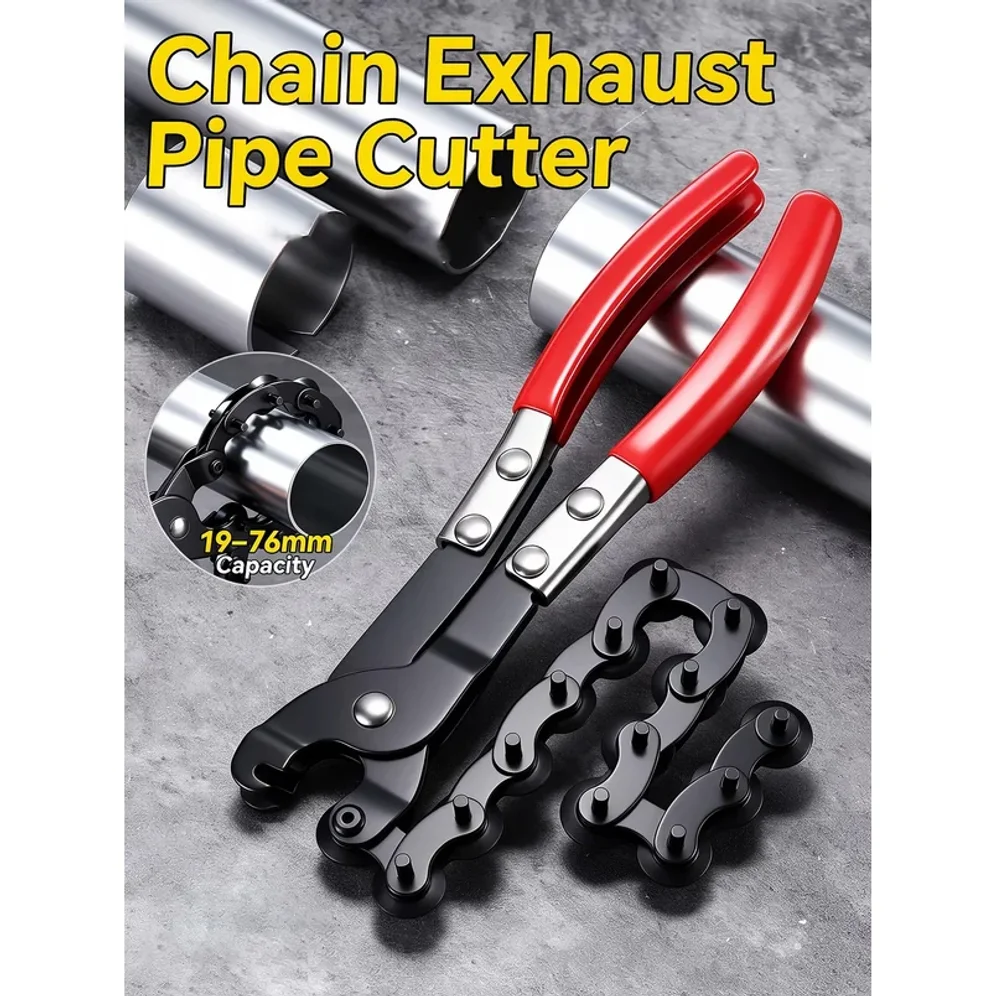 Pipe Cutter Ratchet - Chain Exhaust Pipe Cutter Ratcheting Tailpipe