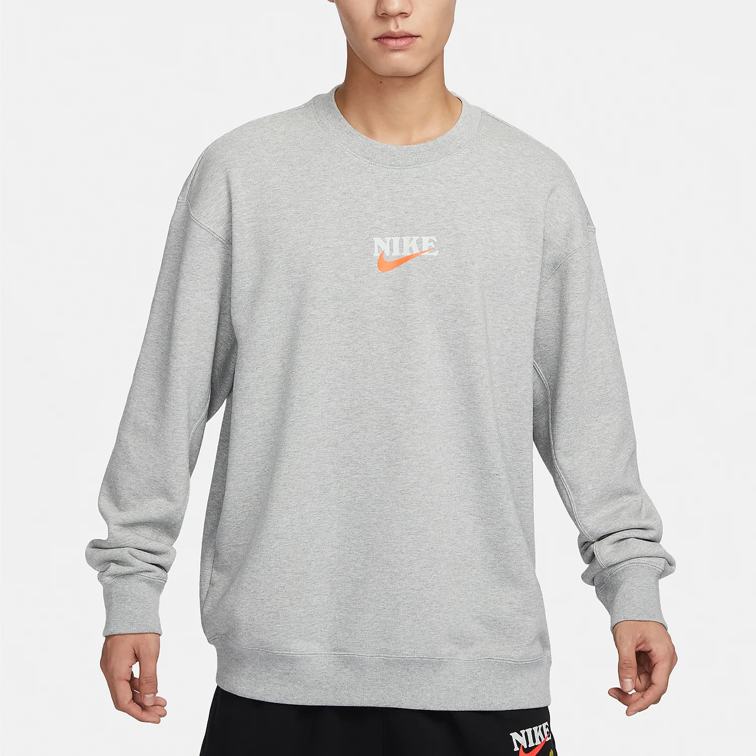 

Оригинальная новая мужская повседневная вязаная толстовка с круглым вырезом Nike HF1111-063