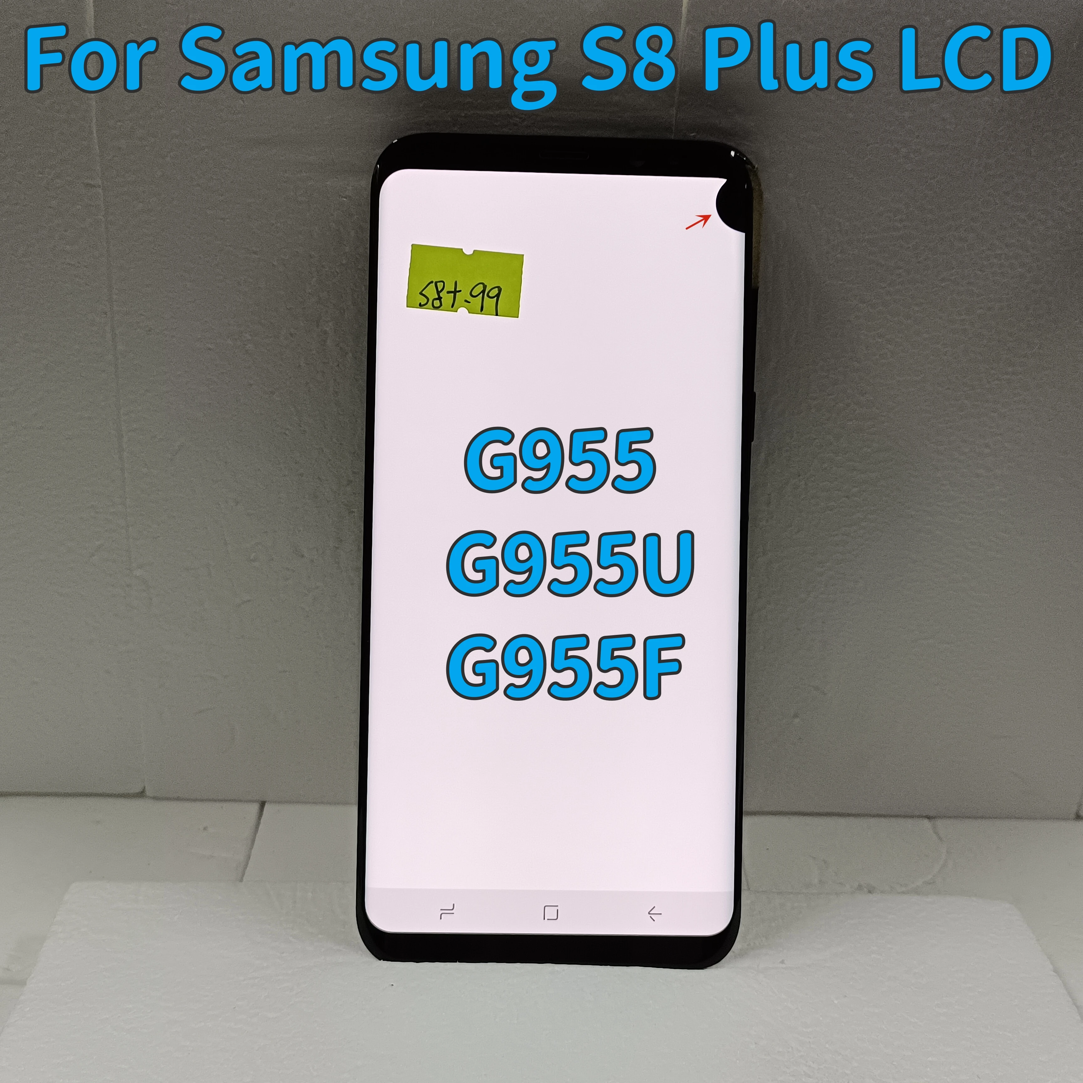 

100% Test For Samsung Galaxy S8 Plus G955 G955f G955u Lcd Display With Touch Screen Digitizer Assembly Replacement,With Defects