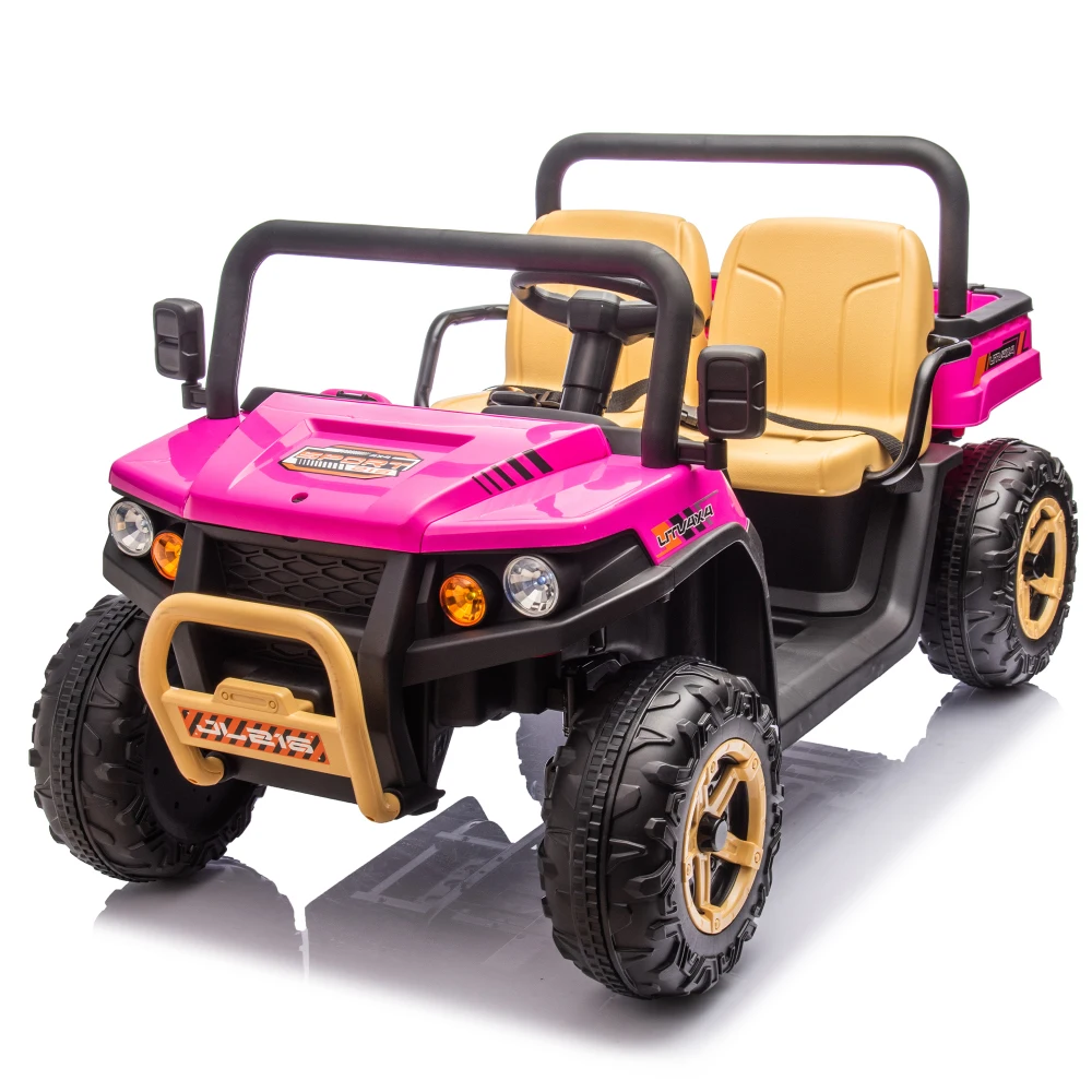 24V XXXL Kids Ride On UTV met ouderenafstandsbediening, tweezits, automatische kantelemmer, achterwielophanging, langzame start