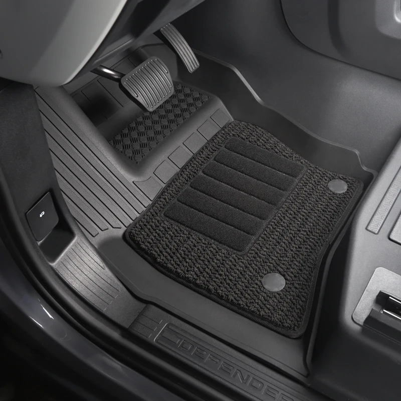 For Land Rover Defender TPE Mats Rubber Mats Environmental Protection Rubber Automotive Interior Decorative Accessory