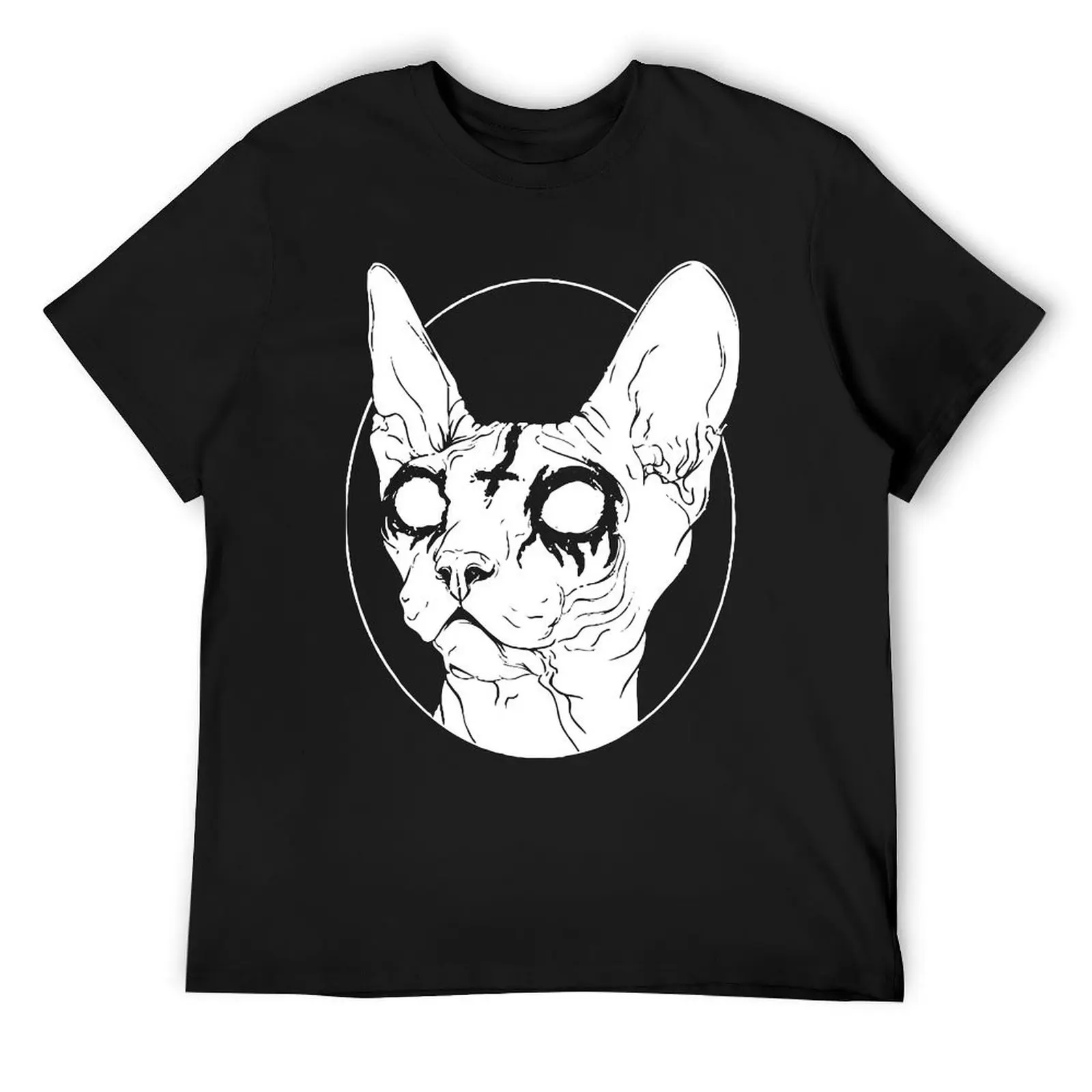 

Satanic Sphynx T-Shirt hippie clothes anime stuff anime mens t shirts pack