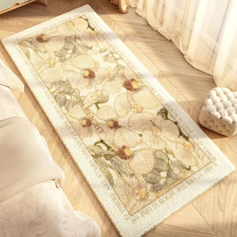 

Imitation cashmere bedroom bedside blanket non-slip household floor mat bay window blanket thickened anti-drop floor mat