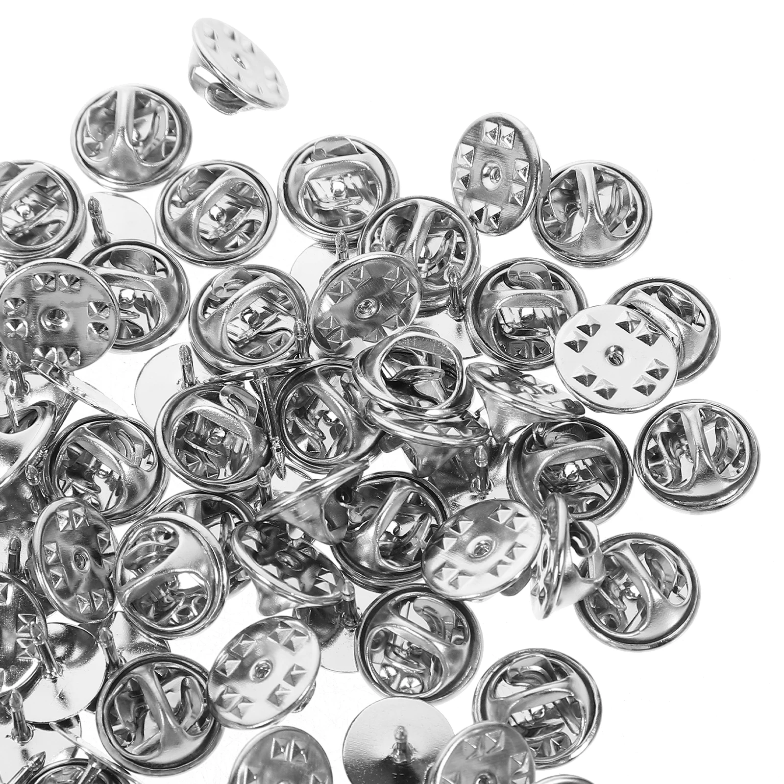 

50pcs Tie Blank Pins Clutch Pin Backs Clutch Backs Butterfly Hat Cap for Jewelry Making Crafts Badges Replacement