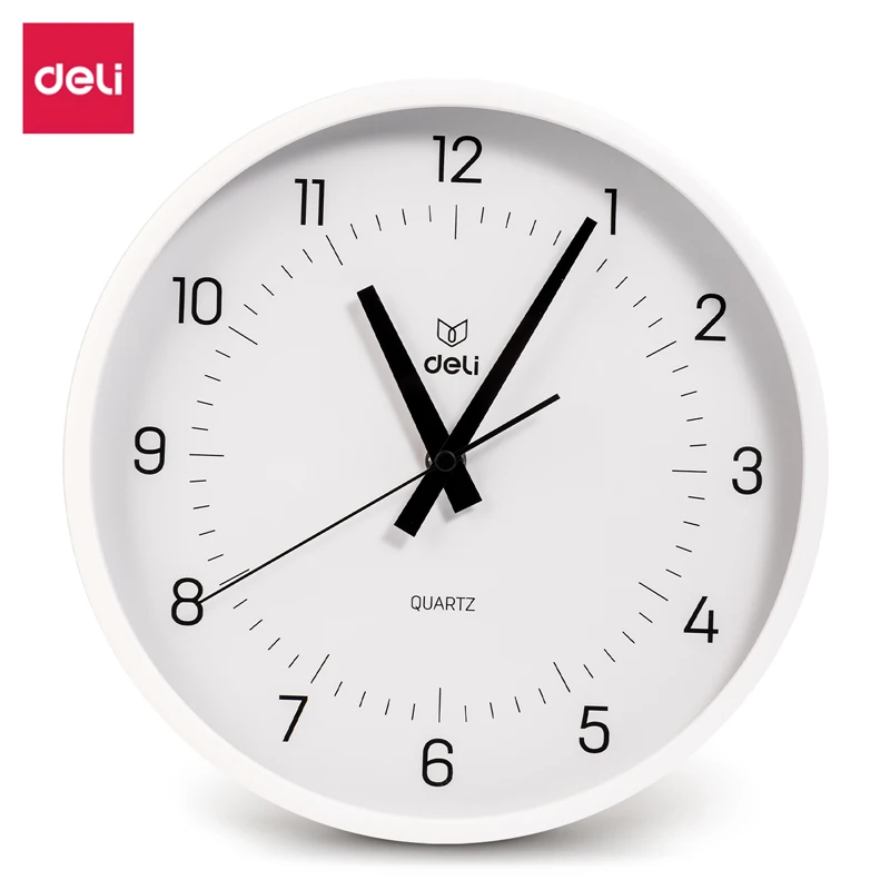 Deli LE400 LE401 Fashion Wall Clock 25/28cm Silent Accurate Europe Style Home Decorative Timepiece