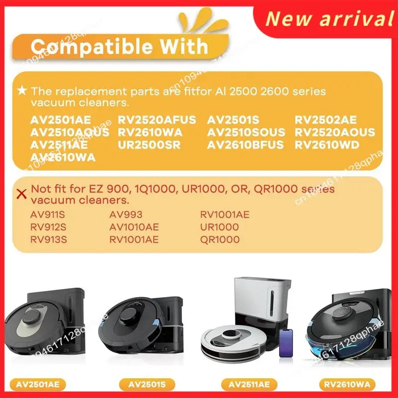 N89R فرش جانبية مرشحات ما قبل المحرك أجزاء الملحقات لسمك القرش AI AV2511AE AV2501S AV2610WA جهاز آلي لتنظيف الأتربة