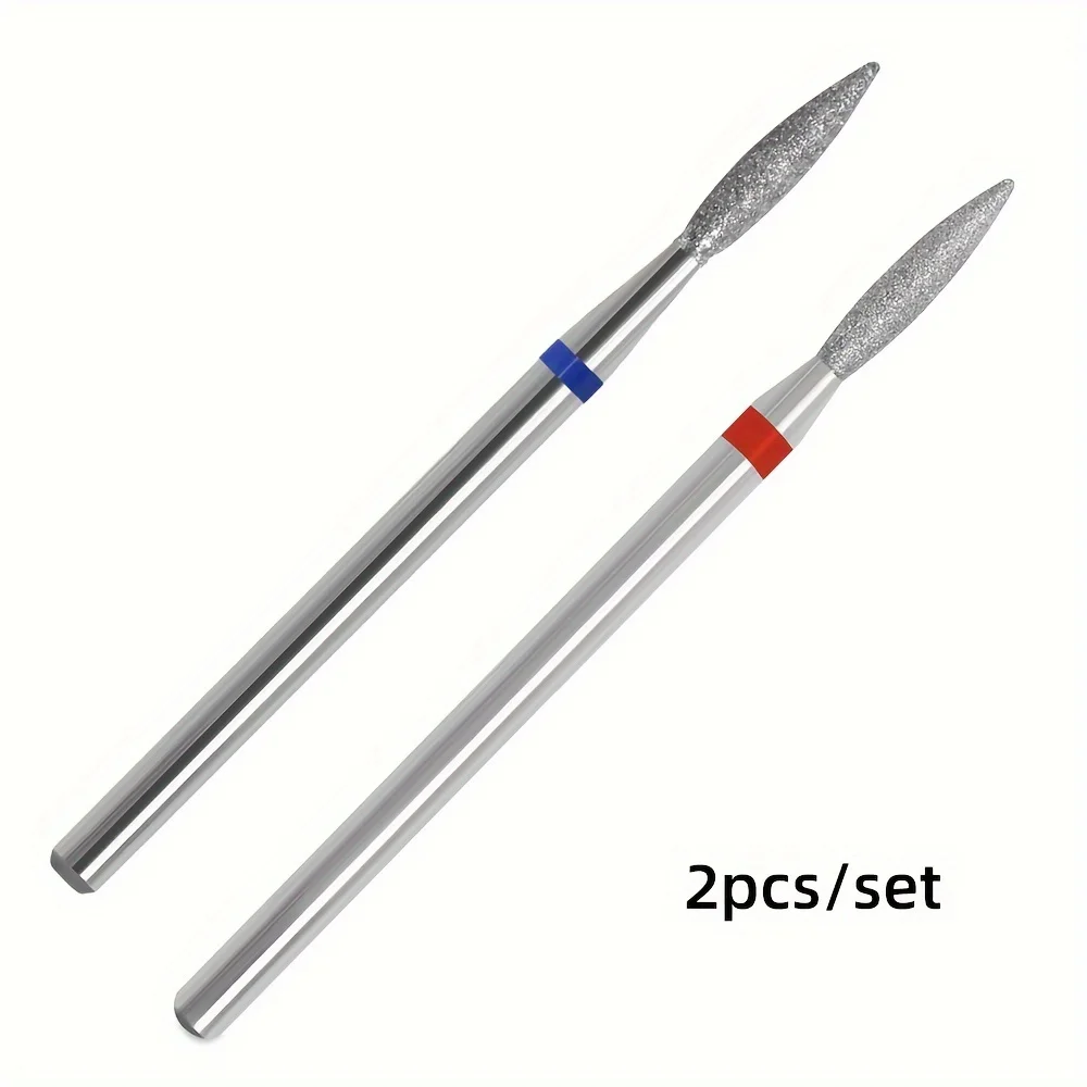 2-częściowy zestaw wierteł do skórek - profesjonalne elektryczne pilniki do manicure i pedicure w salonie - wysokiej jakości