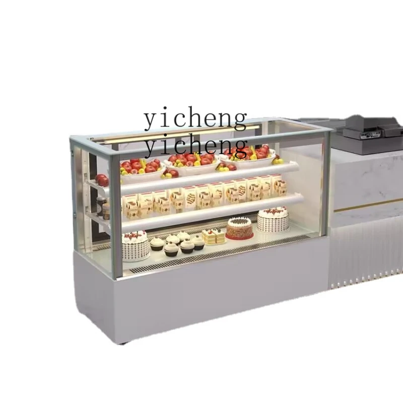 Zk Floor Cake Refrigerated Display Cabinet Cooked Food Pastry Dessert Air-Cooled Bread Fruit Fresh Cabinet