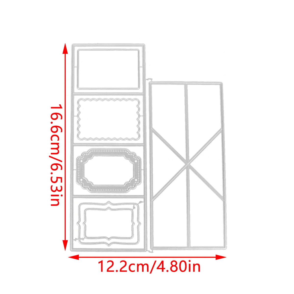 Pop Up Card Cutting Dies Set Twist & Pop Metal Cutting Die For DIY Scrapbooking Gift Card Making Template