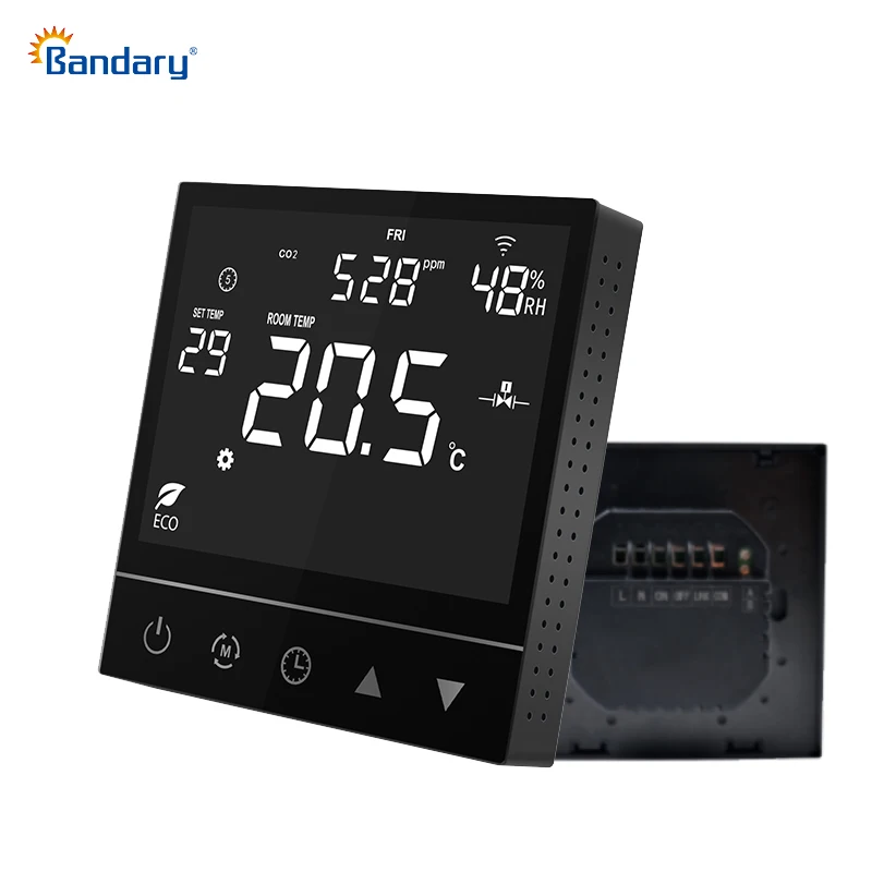 

WiFi Electric Floor Heating Controller LCD Touch Screen Wireless Modbus Thermostat for HVAC