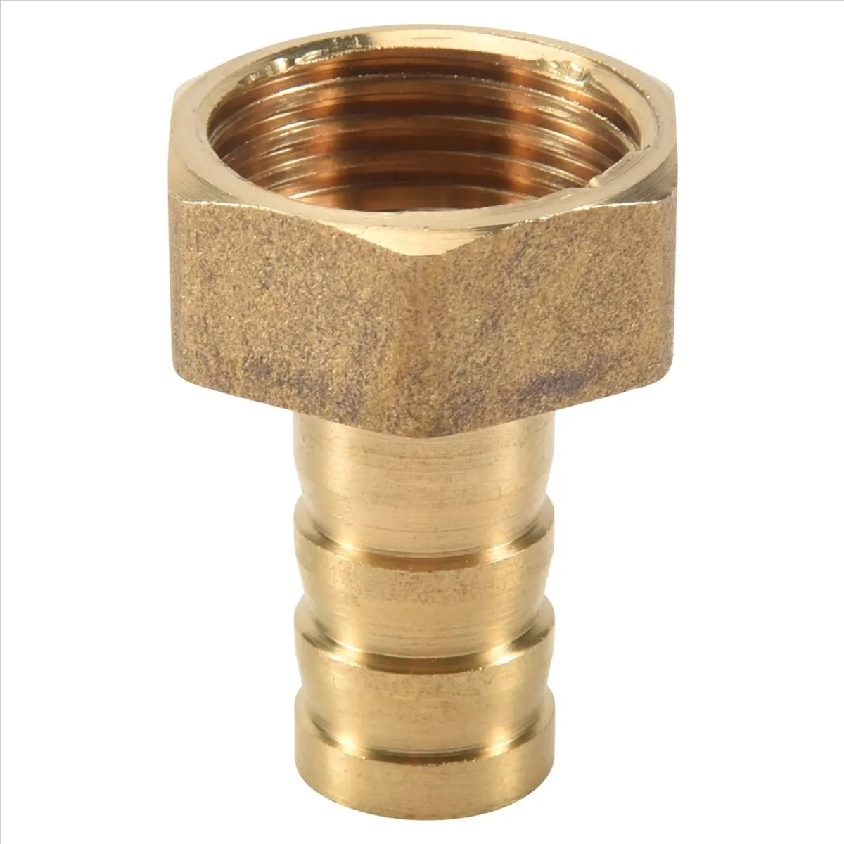 AA83 Gold Brass Fitting 10mm Hose Barb 1/2
