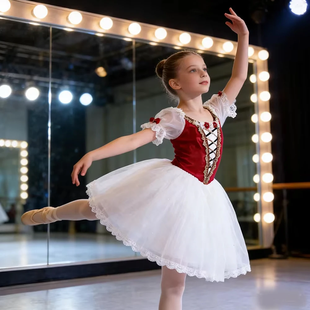 

Children’s ballet performance costume TUTU skirt, adult classical ballet petticoat voluminous skirt ball gown competition