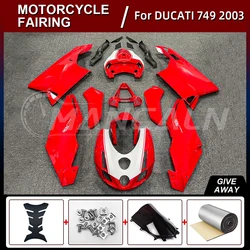 Motorcycle Fairings Kit for Ducati 749 749s 999 2003- Bodywork Set High Quality ABS Injection New red white