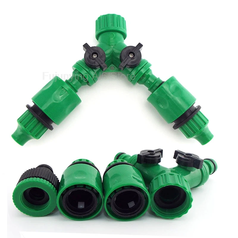 Garden Water Tap Quick Connector  4/7mm 8/11mm Thread Nipple Joint Splitter Drip Irrigation Hose Adapter for Watering Tool A6