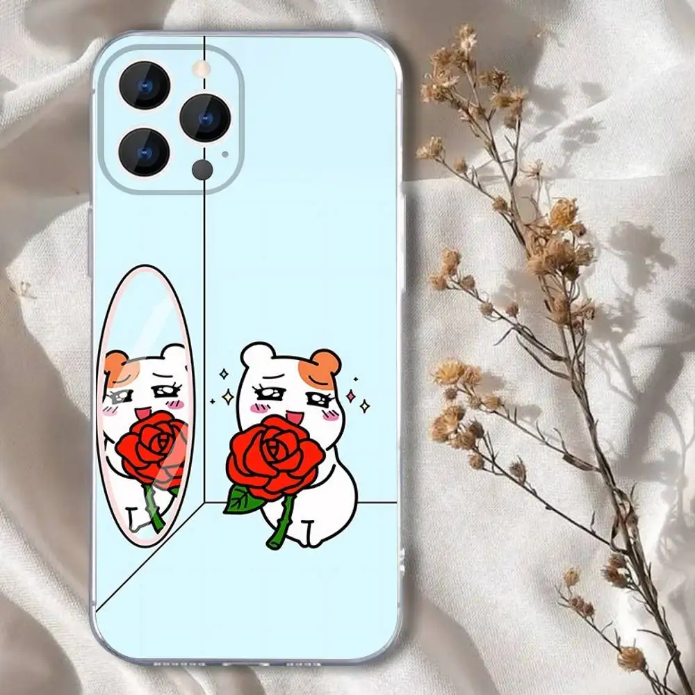 Jolie coque de téléphone o-ruchuban Ebichu pour iPhone 16,15,14,13,12,11 Pro,Max,Plus,X,XS,XR,SE,Mini Silicone Transparent souple