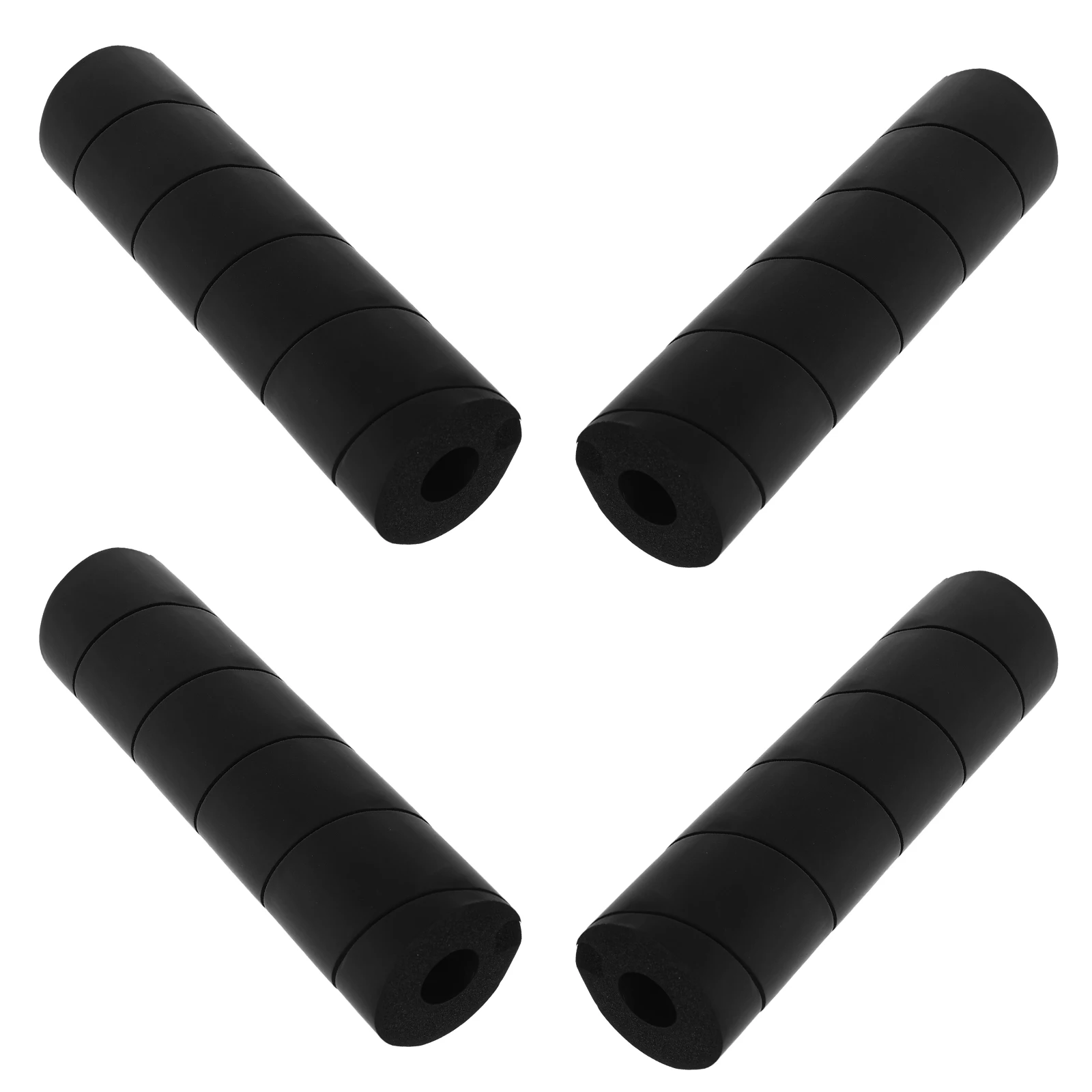 

4 pcs Bed Frame Toe Protectors Foam Furniture Leg Socks Reusable Tile Floor Chair Leg Covers Black Pad Home Accessories