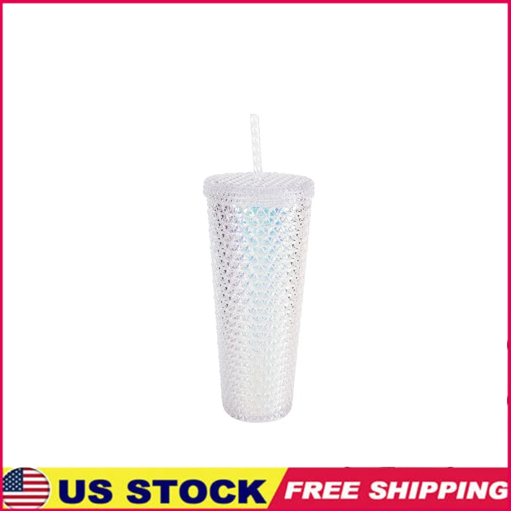 

26 Ounce Double Wall Iridescent Textured Tumbler Durable BPA Free Dishwasher Safe Ideal Home Office Travel