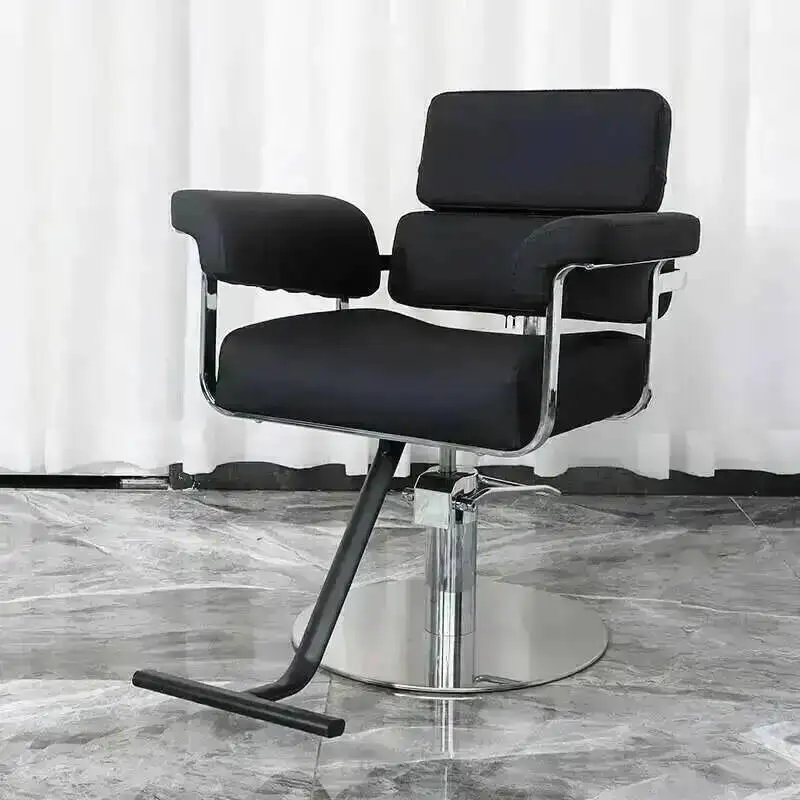 Professional Chair Makeup Hairdresser Braiding Hair Luxury Salon Adjustable Barber Chairs Nail Beauty Stylist Pink Red Cut Pump