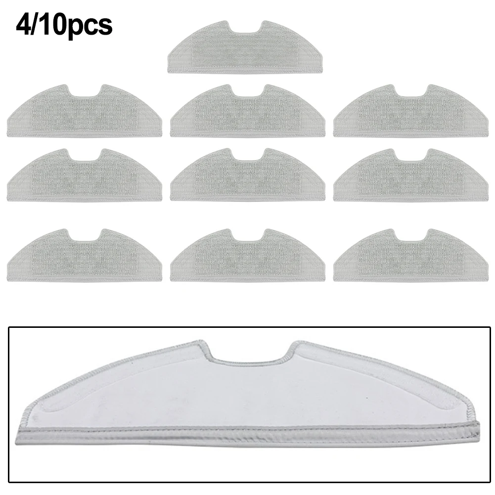 Microfiber Mop Panos para RoboVac G10, Substituição Cinza, Limpeza, Fácil Instalação, Novo, 4 PCs, 10 PCs