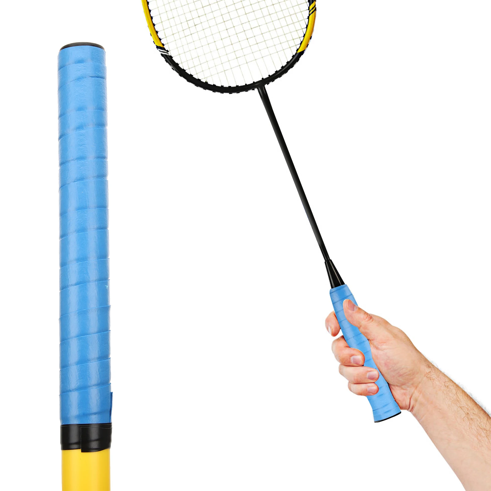 

10 Pcs Non-slip Anti-slip Handle Strap Tennis Racket Overgrips Pu Tape for Handles