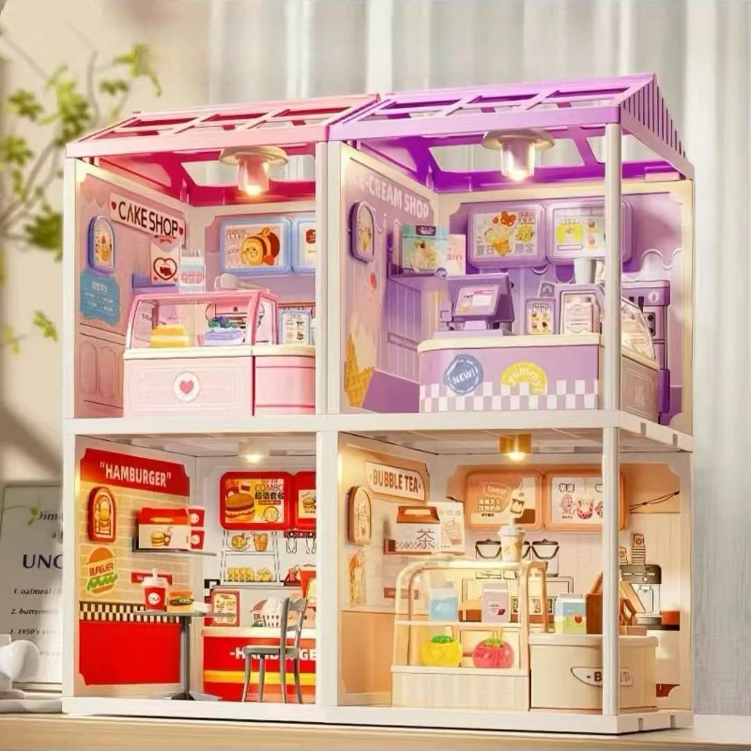 Kit de maison miniature Mini World DIY – Modèle de puzzle à assembler en 3D, cadeau tendance à collectionner