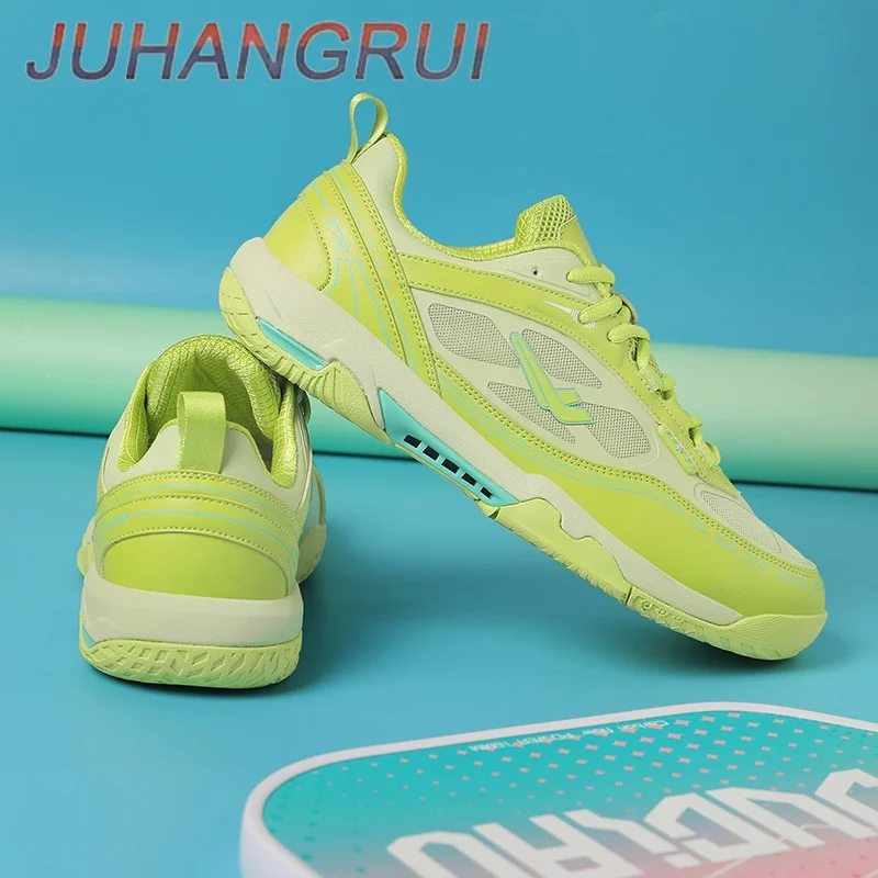 Mens Womens Professional Badminton Shoes Competition Training Sneakers Anti-slip Table Tennis Shoes Breathable Lightweight
